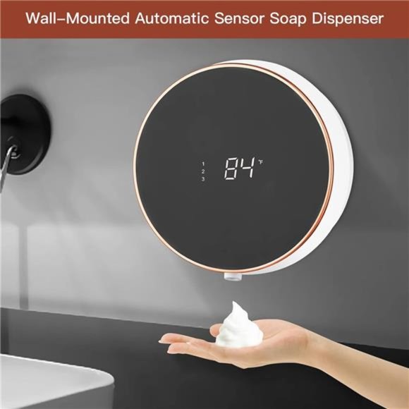 Automatic Soap Dispenser Foaming Hand Free WallMount Foam Rechargeable Dispenser - Picture 6 of 6